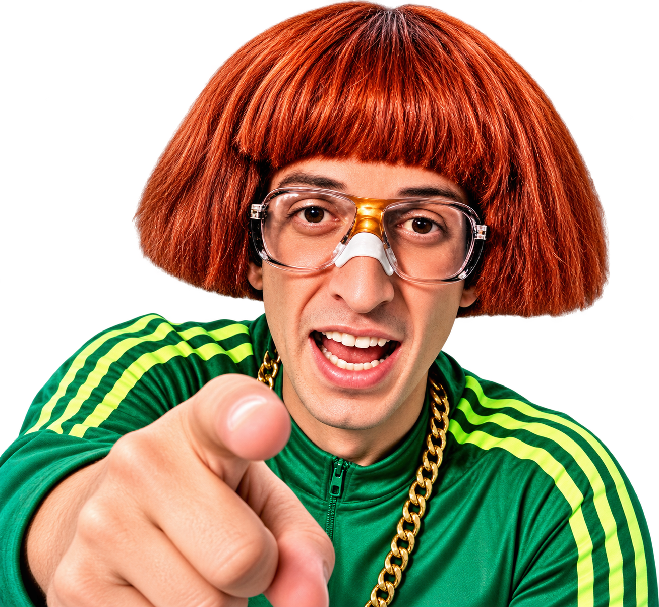 Influencer apontando para você